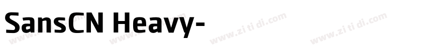 SansCN Heavy字体转换